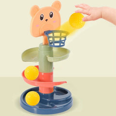 Montessori Baby Toys 0–36 Months, Rolling Ball Track, Push Pop Sliding Sensory Toy, Early Education Learning Games for Infants & Toddlers