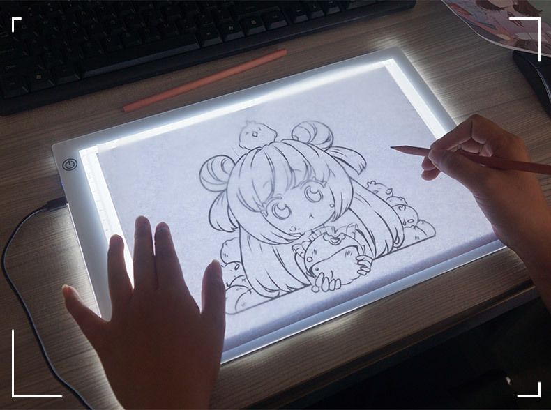New A4 Three Level Dimmable Led Light Pad Drawing Board Tracing Table Light Box Eye Protection Easier for Diamond Painting