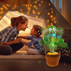 Kids Dancing Talking Cactus Toy, Interactive Singing Plush, Talking Sunny Cactus Electronic Toy, Fun Musical Home Decoration & Xmas Gift for Children