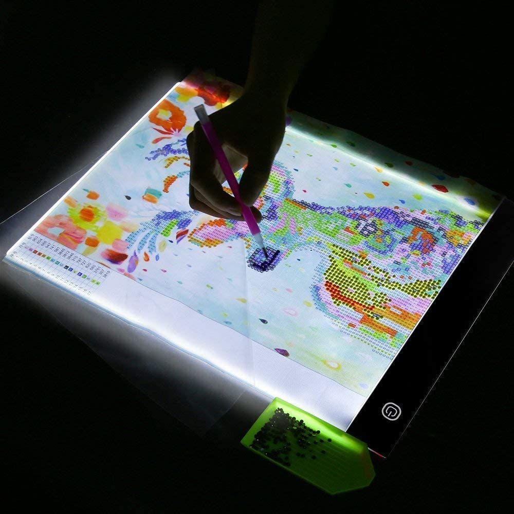 New A4 Three Level Dimmable Led Light Pad Drawing Board Tracing Table Light Box Eye Protection Easier for Diamond Painting