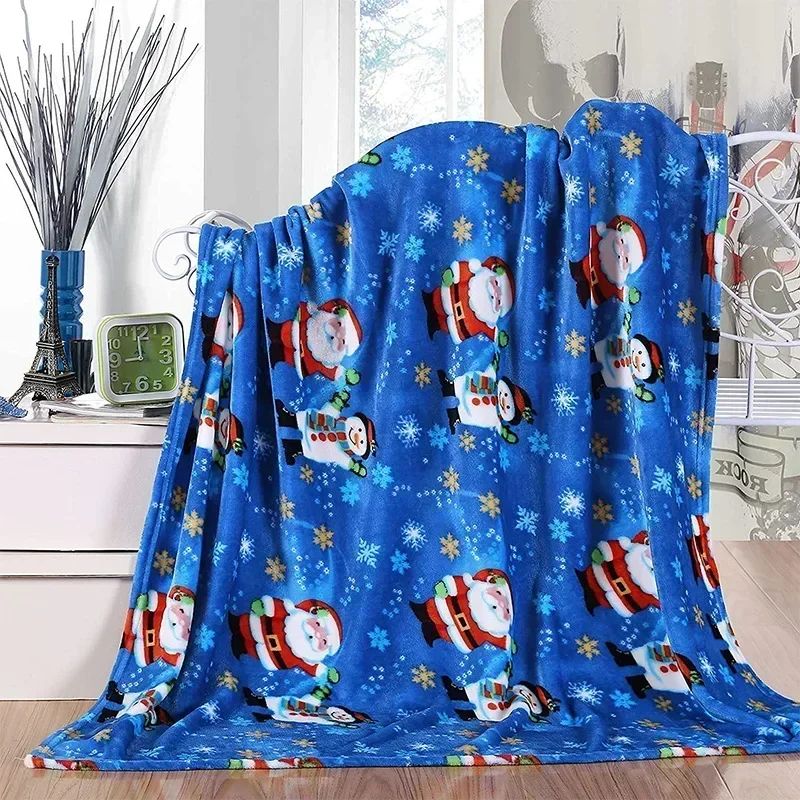 Christmas Throw Blanket,Flannel Snowflake Gingerbread 2026 Xmas Fleece Blanket,Winter Warm Soft Plush Blanket For Couch Sofa Bed