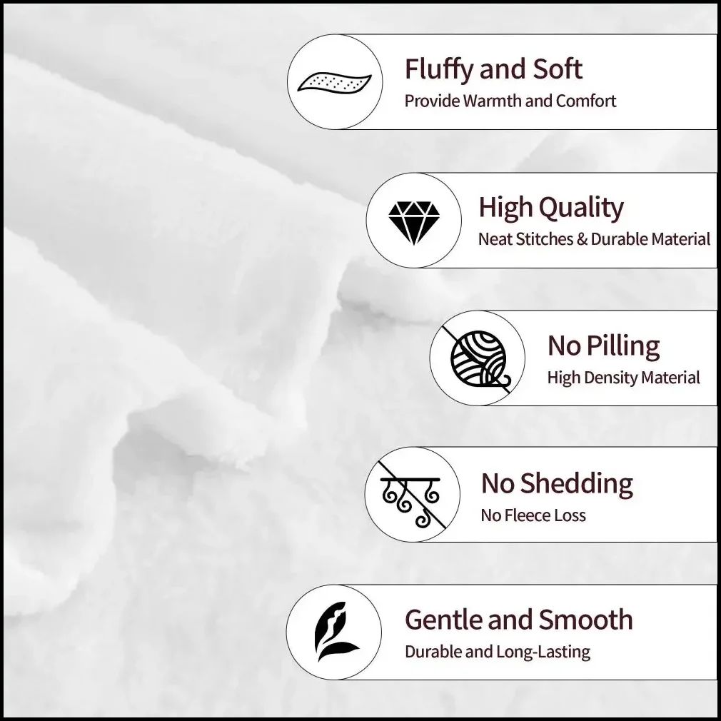 Cozy Christmas Flannel Blanket, Soft Warm Quilt Throw with Snowman & Reindeer